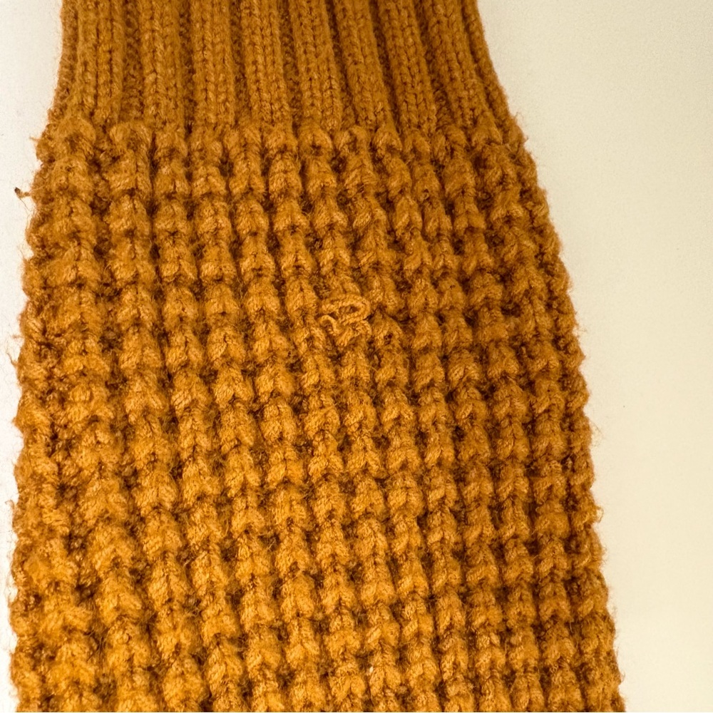 Modcloth cowlneck chunky sweater mustard yellow fall cozy versitile soft autumn - Picture 9 of 10